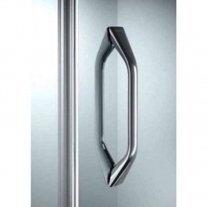 Cabina de dus semirotunda Huppe, X1A, cu usi culisante, 80x80cm, R55 cm